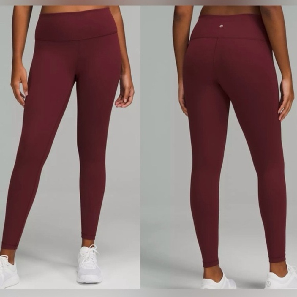 lululemon wunder Train HR tight 28"  RDMR in size 4 NWT